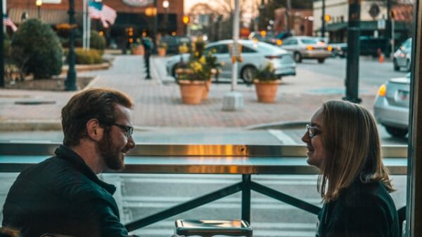 couple talking