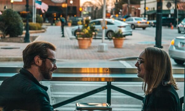 couple talking