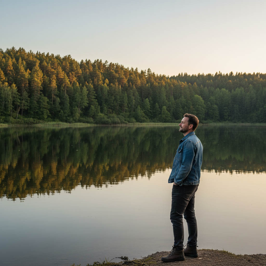 Calm water symbolising lasting mental wellbeing beyond prescriptions.